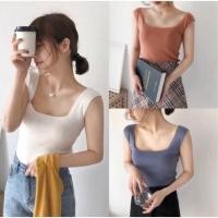 ราคา เสื้อแขนกุด เสื้อกล้ามคอเหลี่ยม ของหลุด QC (5601977356)