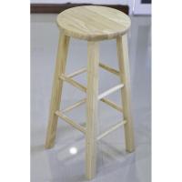 ราคา เก้าอี้ไม้ยาง เก้าอี้บาร์ไม้ 29 นิ้ว (5750243557)