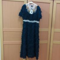 ราคา เดรสยาวงานป้าย สีกรม (2157037125)