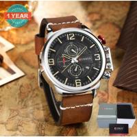 ราคา Curren นาฬิกาข้อมือผู้ชาย Chronograph เข็มด้านในเดินได้ มีวันที่ C8278 (2064209752)