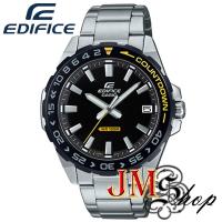 ราคา Casio Edifice นาฬิกาข้อมือผู้ชาย สายสแตนเลส รุ่น EFV-120DB-1AVUDF (หน้าปัดดำ) (6045977091)
