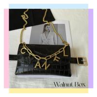ราคา กระเป๋าคาดเอว แต่งสายโซ่คล้อง ลายหนังจระเข้ สีทอง เหมาะกับใส่โทรศัพท์มือถือ สําหรับผู้หญิง (23547009052)