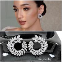 ราคา ต่างหูเพชรcz ทรงใบมะกอกเพชร เงิน/ทอง/พิ้งโกลด์ ก้านเงินแท้ พร้อมส่งในไทย (2760699731)