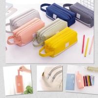ราคา กระเป๋าดินสอ ผ้าแคนวาส มีหูหิ้ว 2 ซิป กล่องดินสอ กระเป๋าใส่เครื่องเขียน กระเป๋าน่ารัก เกรดพรีเมี่ยม สไตล์เกาหลี (11419046359)