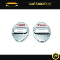 ราคา ฝาครอบกลอนล็อคประตู ซ้าย+ขวา โตโยต้า รีโว้ ฟอร์จูนเนอร์ อินโนวา สี โครเมียม Revo , Fortuner , Innova Toyota ปี2015-2018 (8111005843)