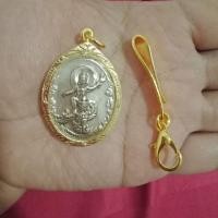 ราคา จี้พระราหูทรงครุฑ (แถมแหนบ)เลี่ยมกรอบกันน้ำ เลี่ยมกรอบทองไมครอนขนาดสูง3.5ซม.กว้าง2.5ซม. (3536851747)