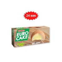 ราคา EURO CAKE ยูโร่ พัฟเค้ก สอดไส้ครีมรสคัสตาร์ด 2 แพ็ค 24 ซอง (15596910238)