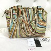 ราคา USED PaulSmith Classic swirl print leather bag (13622132)