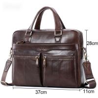ราคา กระเป๋าถือ กระเป๋าสะพายไหล่ หนังวัวแท้ ใส่แล็ปท็อปได้ สไตล์นักธุรกิจ สําหรับผู้ชาย (18417091526)