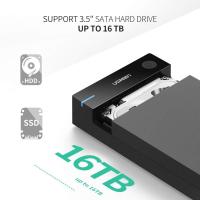 ราคา UGREEN รุ่น 50423 กล่องใส่ฮาร์ดดิส External Hard Drive 3.5" USB 3.0 to SATA BOX Hard Disk Case ใช้กับ Com (7096708524)