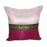 ราคา ปลอกหมอน/หมอนอิง/หมอนตกแต่งสไตล์ลายไทย สีชมพู (Thai Pillow Cover) (14591316121)