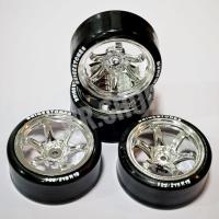 ราคา ล้อแมกรถบังคับ ล้อดริฟลายTE37 สีเงินชุบโครเมี่ยม ขนาด1/10 (4641413616)