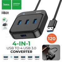 ราคา HOCO HB31 4 Port USB HUB 5.0V เพิ่มช่องเสียบ USB สายยาว 1.2เมตร USB 3.0 สำหรับ PC และ Notebook (16690375587)