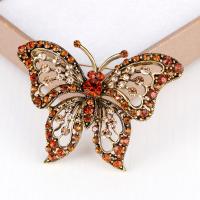 ราคา ใหม่เข็มกลัดโลหะผีเสื้อโบราณเพชรย้อนยุคสําหรับติดผนัง (7477127873)