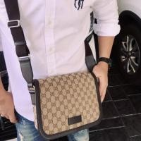 ราคา GUCCI GG Guccissima Canvas Crossbody/Messenger Bag (6636821803)