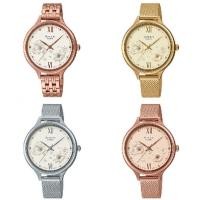 ราคา Casio Sheen นาฬิกาข้อมือผู้หญิง สายสแตนเลส รุ่น SHE-4551 (SHE-4551GM-9A,SHE-4551M-7A,SHE-4551PG-7A,SHE-4551PGM-4A) (21837253228)