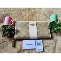 ราคา กระเป๋าสตางค์ซิปรอบ Coach F54630 Accordion Zip Wallet In Signature Coated Canvas (3584590568)