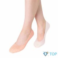 ราคา ถุงเท้าซิลิโคนถนอมเท้า นิ่มสบาย ไม่ระคายผิว มีช่องระบายอากาศที่ดีเยี่ยม ซิลิโคนรองส้นเท้า Silicone boat socks (10553574356)