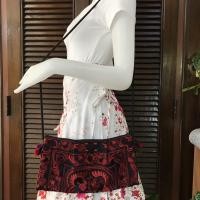 ราคา กระเป๋าสะพายผ้าปักม้ง กระเป๋าปักม้ง ถักทอถักมือ ของที่ระลึกจากเชียงใหม่ภาคเหนือ Handmade กระเป๋าผ้าฝ้าย อเนกประสงค์ (6263966709)