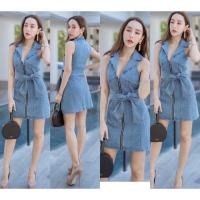 ราคา youandmeByBlue : (แบรนด์แท้) Mini Dress jean (10055083267)