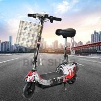 ราคา (ใหม่) สกู๊ตเตอร์ไฟฟ้า Electric Scooter 24V ไฟหน้า LED จักรยานไฟฟ้า สกูดเตอร์ไฟฟ้า E-Scooter มอเตอร์ 350W (19834999682)