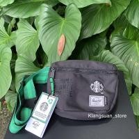 ราคา กระเป๋าคาดอก Starbucks x Herschel supply 2021 Fifteen Hip Pack กระเป๋าคาดเอว สตาร์บัคส์ สีดำ ของแท้ (12331895871)