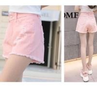 ราคา กางเกงยีนส์ขาสั้น เอวสูงสีชมพู งานปักลายชิคสุดๆเลยค่า (7702712996)