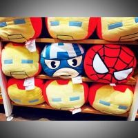 ราคา Marvel หมอนอิง นุ่มนิ่มน่ากอด ลาย Ironman / Captain America / Spiderman (2746381936)