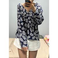 ราคา เสื้อวินเทจ ลายขนนกขาว (มือสอง) (7835954037)