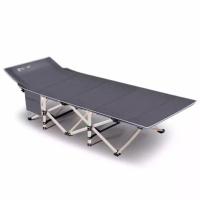 ราคา เตียงสนาม แบบพับเก็บได้ สีเทา (2969873394)