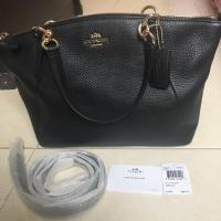 ราคา Coach พัด 13 นิ้ว สีดำ#มือสอง#ของแท้ (1450354134)