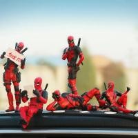 ราคา Disney Anime Movie Deadpool Action Figures Car Interior Ornaments for Auto Rearview Mirror Hanging Pendant Desktop Model (23658204451)