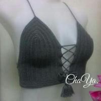 ราคา บิกินี่ถัก bikini crochet บราถัก งานถักมือสวยๆ รับถักงานตามแบบนะค่ะ (269626374)