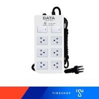 ราคา DATA DT6218 ปลั๊กไฟ รางปลั๊กไฟ 6 ช่อง 2 สวิทซ์ สีขาว(white) 5เมตร (10A) (22368372712)