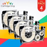 ราคา 6PCS XR-6WE XR 6WE XR6WE Black on White 6mm*8m Label Tapes for Casio KL-G2TC KL-170PLUS KL-820 KL-100 KL-200 Printer (17949132947)