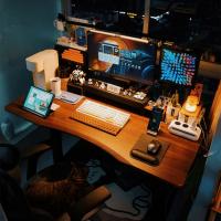 ราคา GASMBUY ส่วนโค้งโต๊ะปรับระดับไฟฟ้าโต๊ะคอมโต๊ะทำงานปรับระดับไฟฟ้าด้วยมอเตอร์ 2 ตัวโต๊ะคอมพิวเตอร์เกมมิ่งโต๊ะปรับระดับ (16998933994)