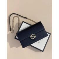 ราคา New GUCCI Interlocking wallet สายยาวถอดได้ ถือเป็นคลัช ใบเดียวจบ ใส่บัตรเพียบ / ใส่ ไอโฟนพลัส ได้ (7469611246)