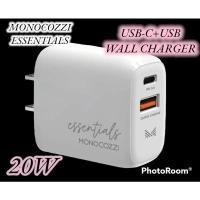 ราคา Monocozzi Wall USB Charger 1 USB-A / 1 USB-C (PD20W) White (22416770209)