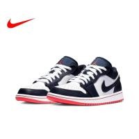ราคา Jordan Air Jordan I Low Retro Ember Glow Trendy Retro Details Exquisite Low cut retro basketball shoes, large blue (15598335646)
