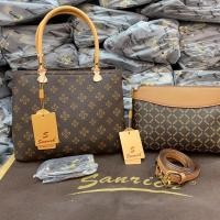 ราคา ทรงช้อปปิ้ง เซ็ท2ใบ กระเป๋าแบรนด์ Sanrich (แซนริช) ของแท้ 100%️ หนังPUเกรดพรี่เมี่ยม (23946493100)