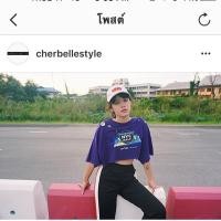 ราคา เสื้อครอปสีม่วง เจาะตาไก่ (929081034)