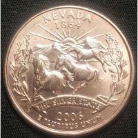 ราคา สหรัฐอเมริกา (USA), ปี 2006, 25 Cents รัฐเนวาดา (Nevada), ชุด 50 รัฐของประเทศสหรัฐอเมริกา (3972174764)