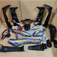 ราคา wave100 เวฟ110s ไฟหน้าตาคู่ สีดำเทา พร้อมติดลาย wave100s ปี2003 กาบรถ ชุดสี แฟริ่ง เฟรมรถ wave110s (23855599657)