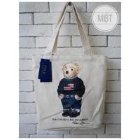 ราคา POLO RALPH LAUREN POLO BEAR COTTON CANVAS TOTE กระเป๋า (23717214753)