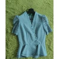 ราคา เสื้อลูกไม้ เสื้อลูกไม้ชายระบาย เสื้อลูกไม้แขนสั้น (14986667949)