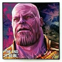 ราคา Thanos ธานอส #1 รูปภาพ​ติดผนัง pop art อเวนเจอร์ Avengers Marvel มาร์เวล กรอบรูป แต่งบ้าน ของขวัญ (4535281403)