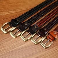 ราคา เข็มขัดหนังวัวแท้ เข็มขัดหนังวัวถัก ชาย-หญิง ผลิตด้วยหนังวัวแท้ % รับประกัน 2 ปี เข็มขัดหนังแท้ เข็มขัดหนังแท้ผู้ชาย (23147702308)