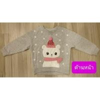 ราคา H&M เสื้อกันหนาวหมีน้อย สีเทา - ของแท้ มือสอง (18682611429)