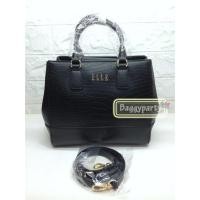 ราคา ELLE แท้!!! กระเป๋าหิ้ว/สะพายเฉียง หนังเงา (2040109827)