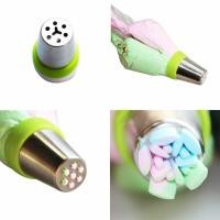 ราคา ชุดหัวบีบครีมสแตนเลส 12 หัว หัวบีบครีม หัวบีบรูปดอกไม้ (9358347469)